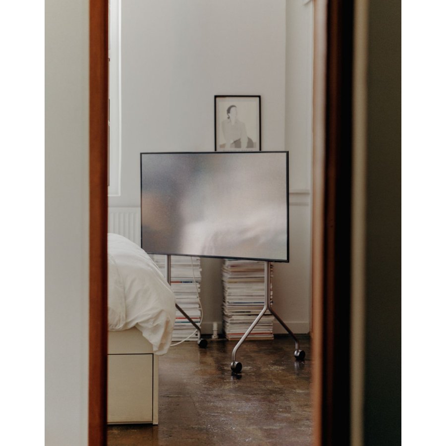 Pedestal Moon Tall TV-Stander 121,5 cm, Cloudy Silver